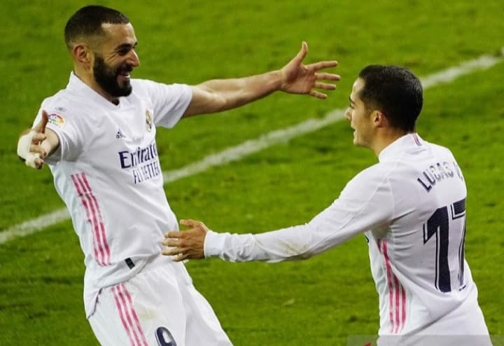 Ilustrasi berita OLAHRAGA: Karim Benzema Tampil Gemilang Bawa Real Madrid Menang di Eibar