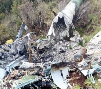 Puing helikopter MI17 yang jatuh di Oksibil tahun 2019 lalu