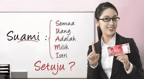 Ilustrasi berita LIFESTYLE: Uang Suami Milik Istri, Uang Istri Milik Istri, Apakah Itu Benar ?