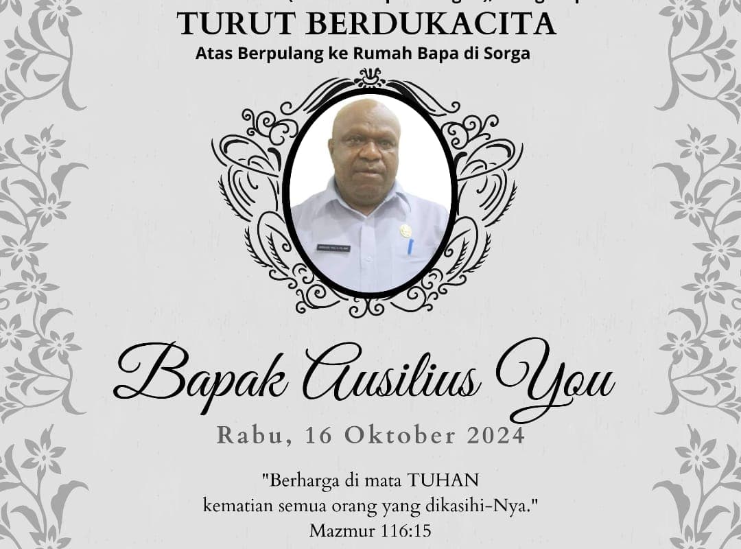 Ilustrasi berita Papua: Cawagub Papua Tengah, Ausilius You Meninggal Dunia di RSCM Jakarta