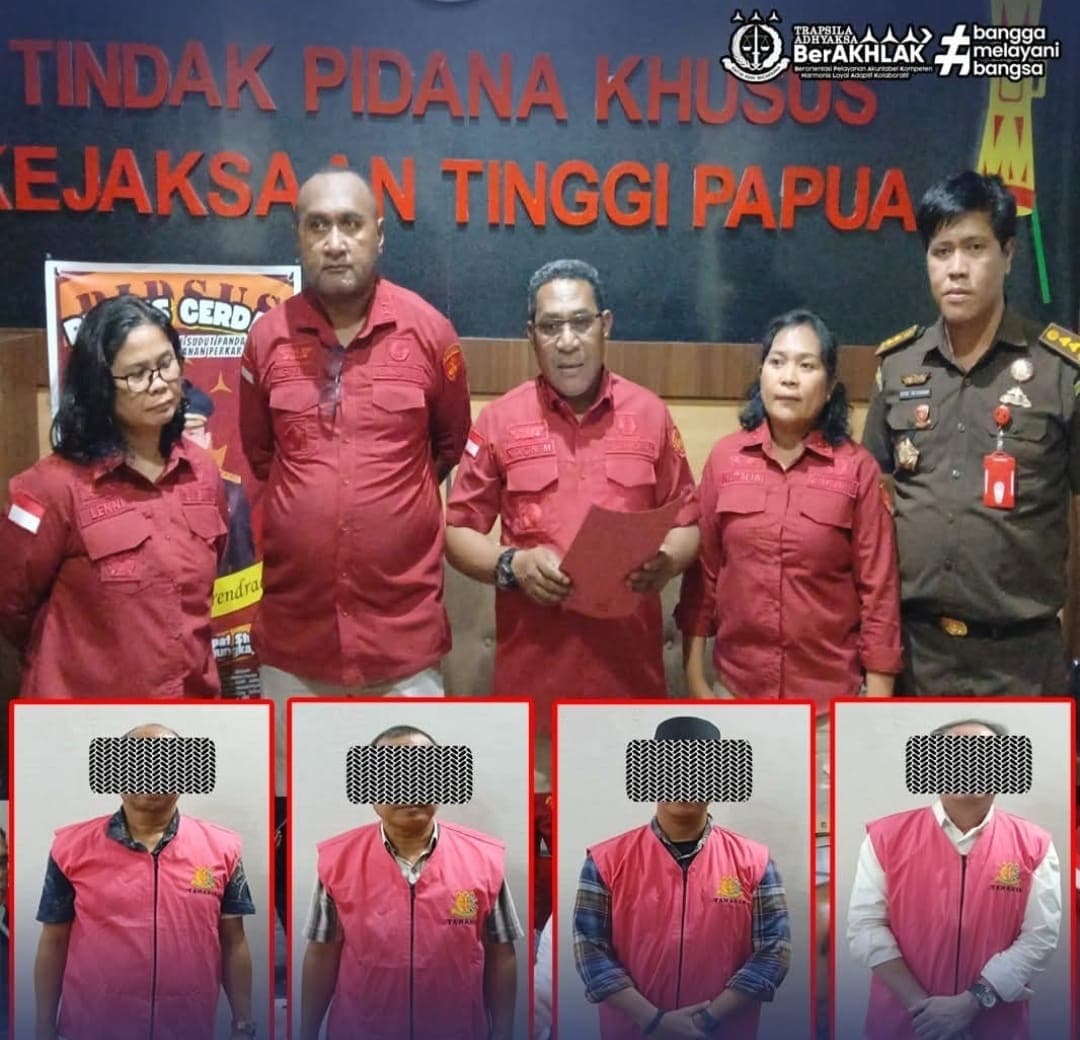 Ilustrasi berita Mimika: Empat Tersangka Korupsi Proyek Aerosport Mimika Ditahan, Dituduh Rugikan Negara Rp 31 Miliar