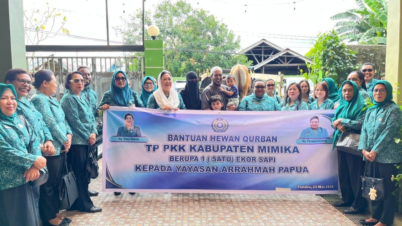 Ilustrasi berita MIMIKA: Sambut Idhul Adha, TP-PKK Mimika Salurkan Bantuan Hewan Kurban Sapi ke Yayasan Arrahmah