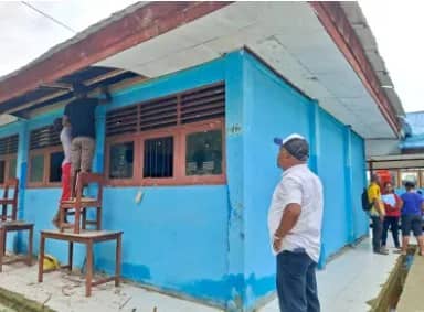 Bupati Jayapura, Dr. Yunus Wonda, S.H., M.H., kembali mengunjungi Kampung Kensio, Distrik Sentani, Kabupaten Jayapura, Rabu pagi (15/4/2026)