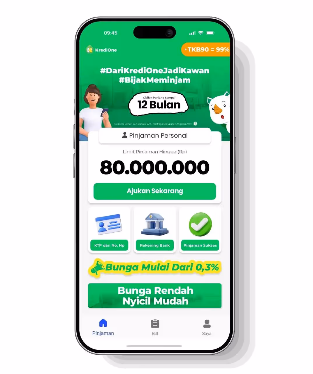 Cara Menghubungi CS KrediOne: Hubungi call center resmi KrediOne (0855)7996888 atau CS KrediOne (0851)42368220 dan melalui email cs@kredione.id. layanan customer service KrediOne dapat dihubungi Senin-Minggu pukul 08:00-23:00 WIB.