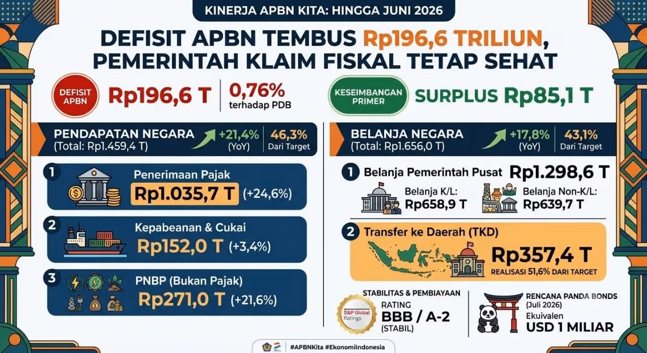 Kinerja APBN hingga Juni 2026