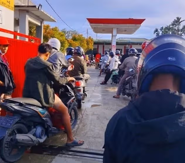 Salahsatu SPBU di Mimika