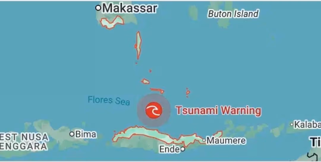 Ilustrasi berita Lingkungan: BMKG Perbarui Parameter Gempa M7,7, Tsunami Terdeteksi di Sikka