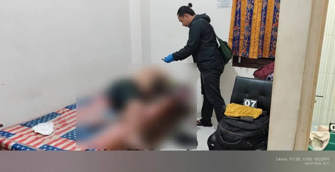 Jazad korban saat ditemukan.