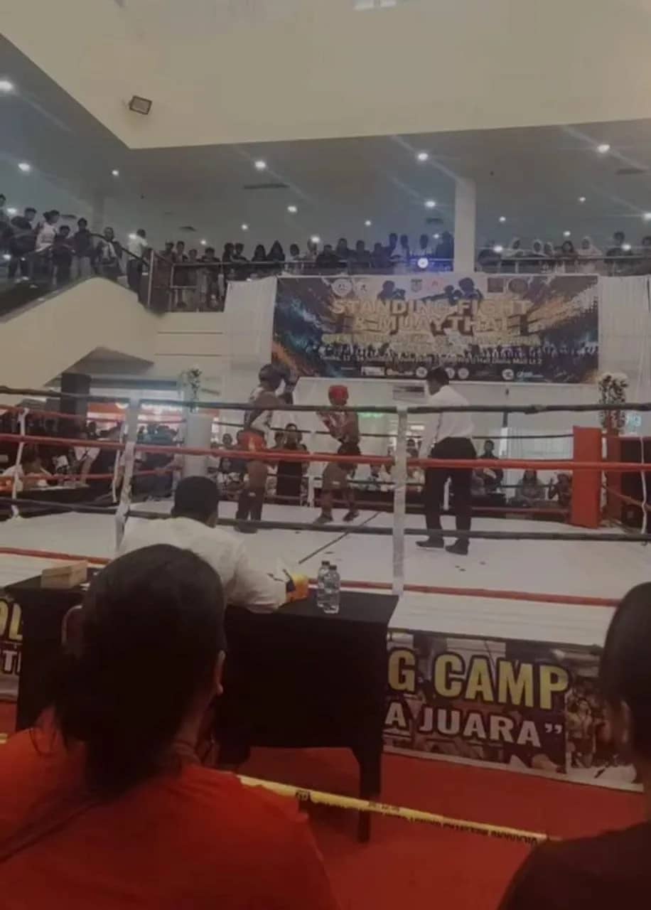 Open Tournament Standing Fight dan Muaythai se-Tanah Papua Tahun 2026 resmi dibuka di Hall Lantai 2 Diana Mall, Senin (13/7).