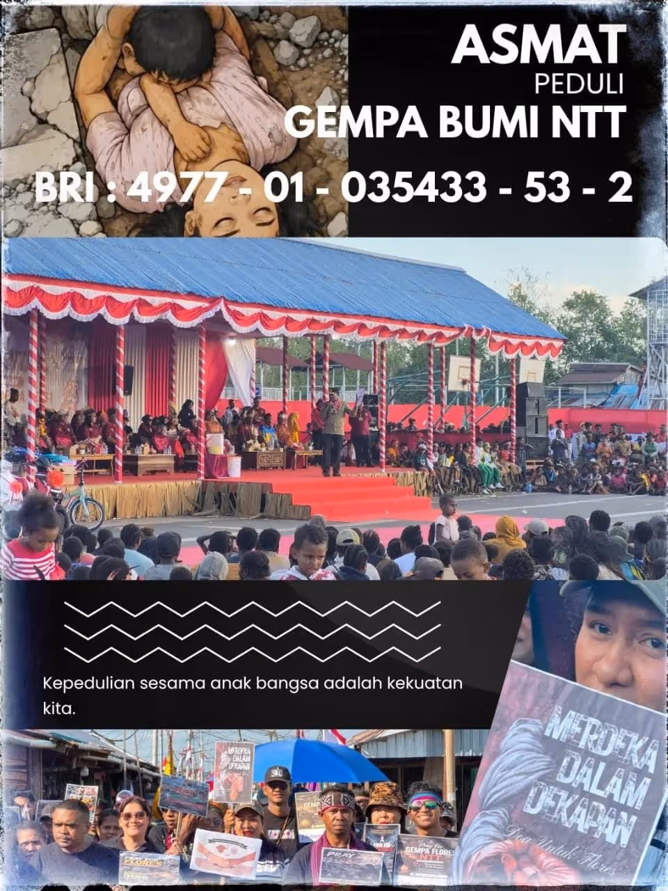 Seruan Pemda Asmat untuk donasi gempa Flores NTT