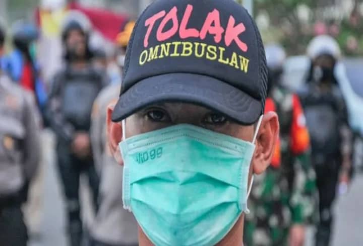 Demo Penolakan UU Cipta Kerja secara Nasional