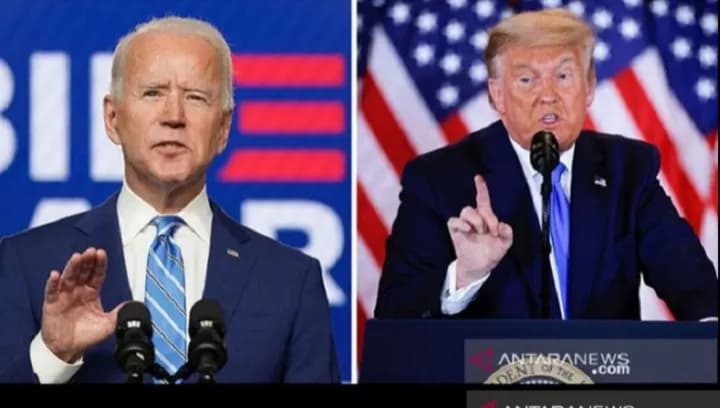 Ilustrasi berita NASIONAL: Joe Biden Menangi Pilpres AS, Trump : Pertandingan Belum Selesai