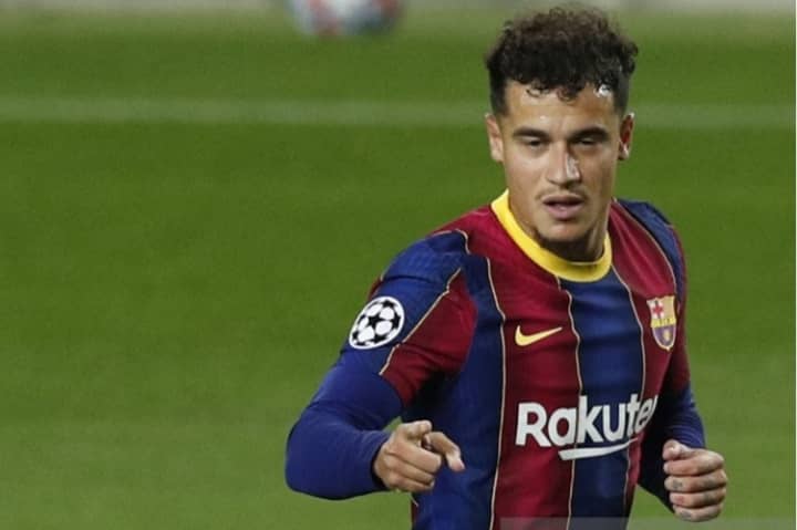 Gelandang Barcelona Philippe Coutinho