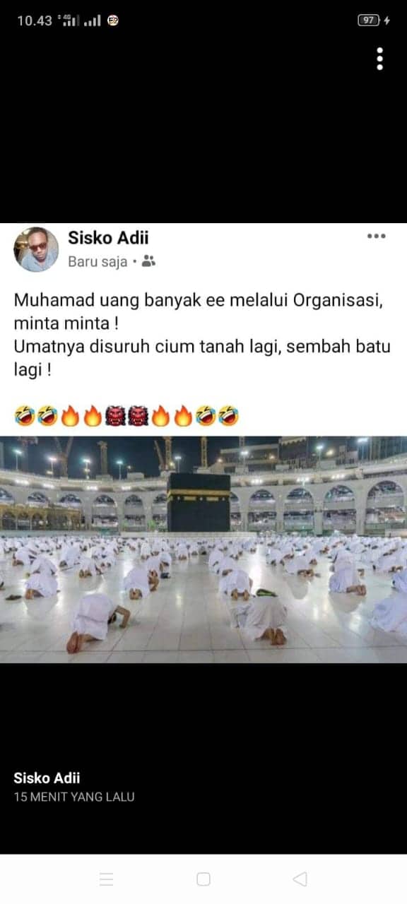 Ilustrasi berita Mimika: Tidak ada efek Jera, Akun Facebook Sisko Adi Kembali Lecehkan Agama, Polisi Diminta Segera Bertindak