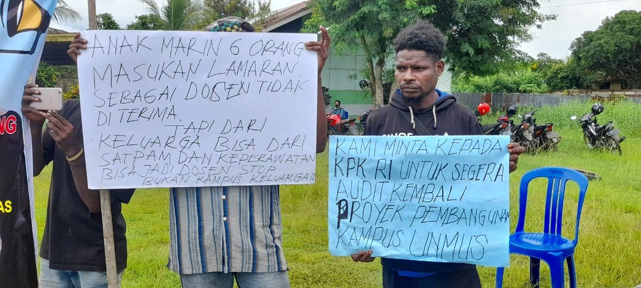 Ilustrasi berita Papua: Sekelompok Mahasiswa Papua Tolak Calon Rektor Unmus dari Non OAP