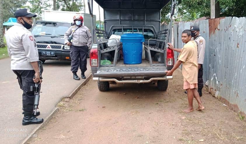 Miras lokal disita anggota Polsek Merauke Kota