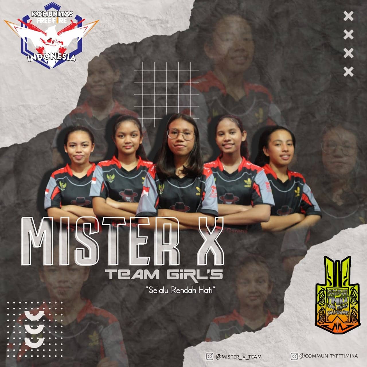 Ilustrasi berita Mimika: Tim FreeFire MISTER X TEAM GIRLS MIMIKA Wakili Regional Timika Dalam KKFI Season 3