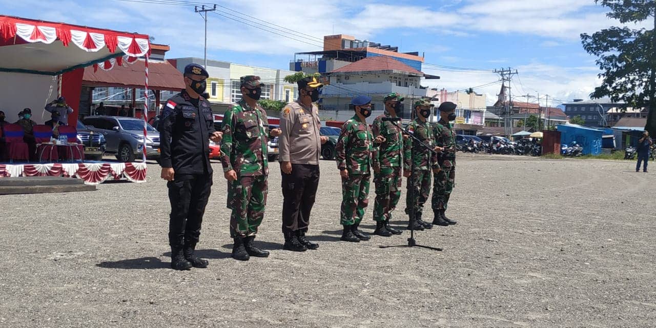 apel dalam rangka pengamanan paskah tahun 2021 di wilayah kabupaten mimika Kamis