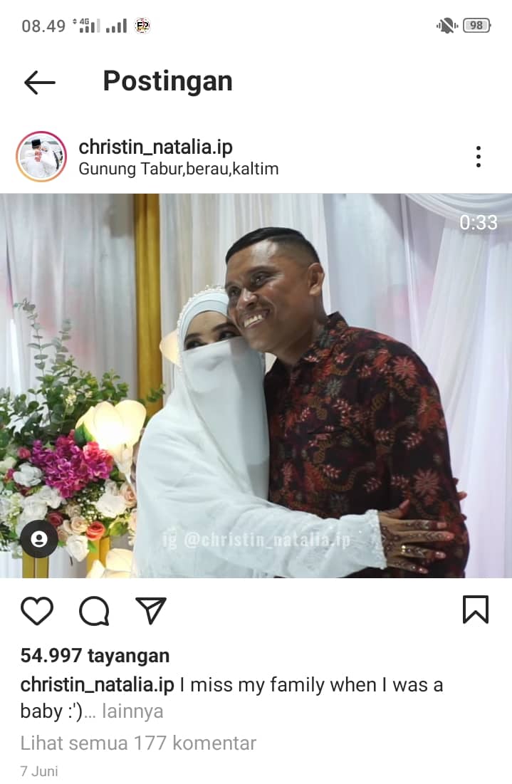 Christin Natalia bersama sang ayah