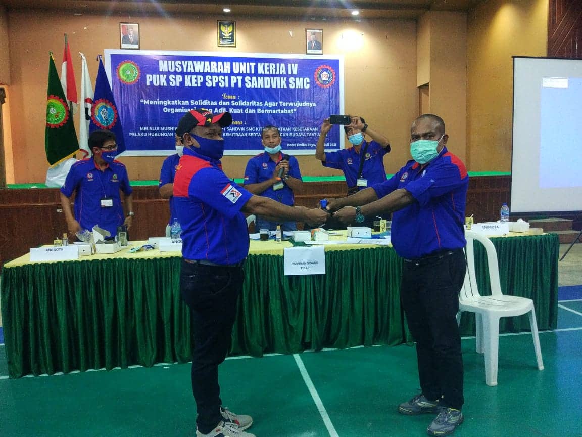 Ilustrasi berita Mimika: Dickson Muabuay Terpilih Jadi Ketua PUK SP KEP PT. Sandvik MSC, Dilantik Ketua SPSI Mimika