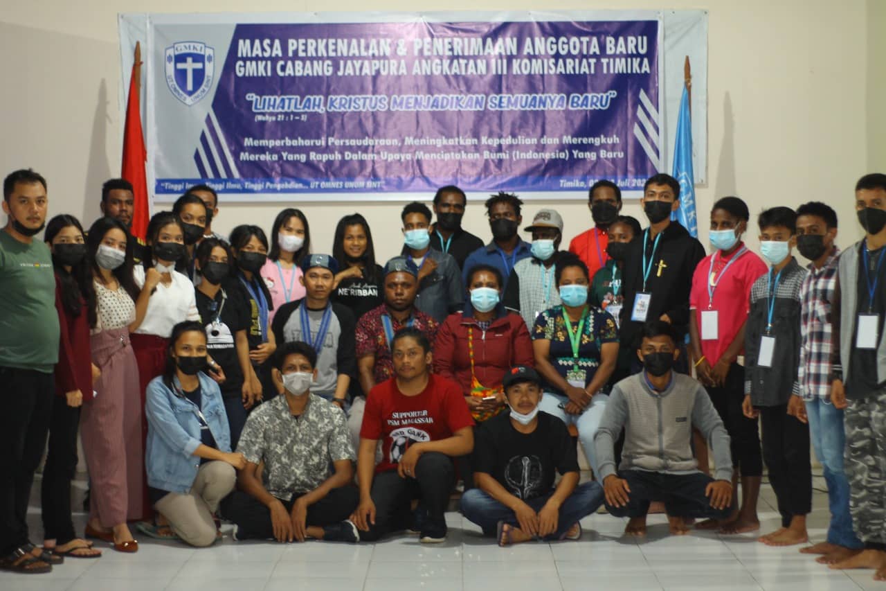 Maper dan penerimaan anggota baru GMKI Cabang Jayapura Komisariat Timika.