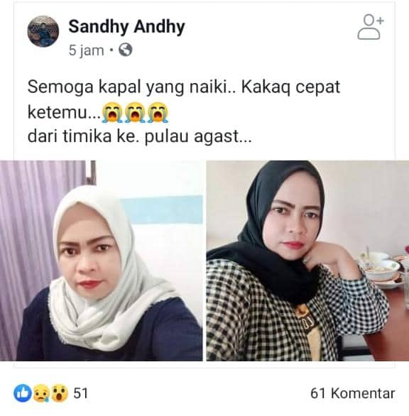 Ilustrasi berita Mimika: Perahu 6 Penumpang dari Timika Menuju Agats Hilang Kontak, Foto Seorang Gadis Minta Didoakan Tersebar