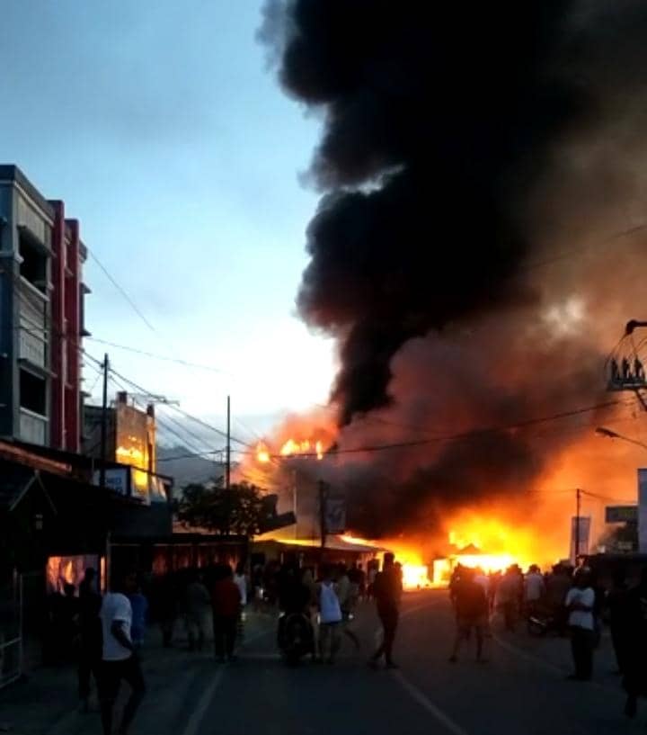Kebakaran di Jalan Baru Abepura
