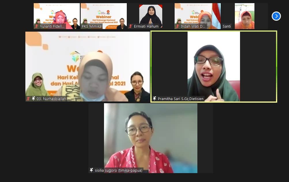 Webinar DPD PKS Mimika
