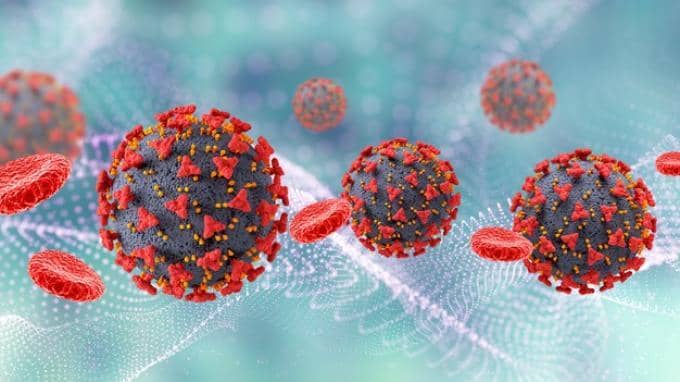 virus delta ilustrasi