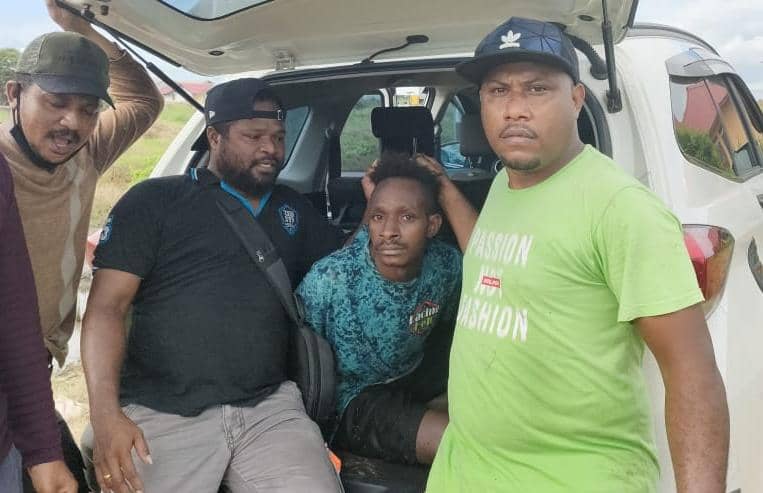 Pelaku Digelandang Petugas ke Polres Merauke