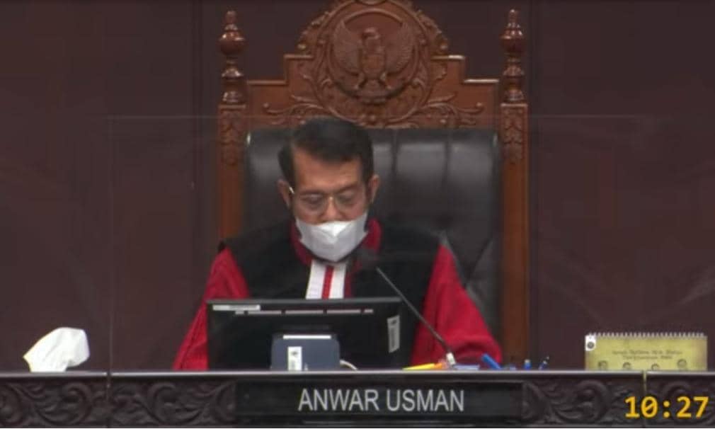 Pembacaan Putusan oleh Ketua Majelis Hakim MK
