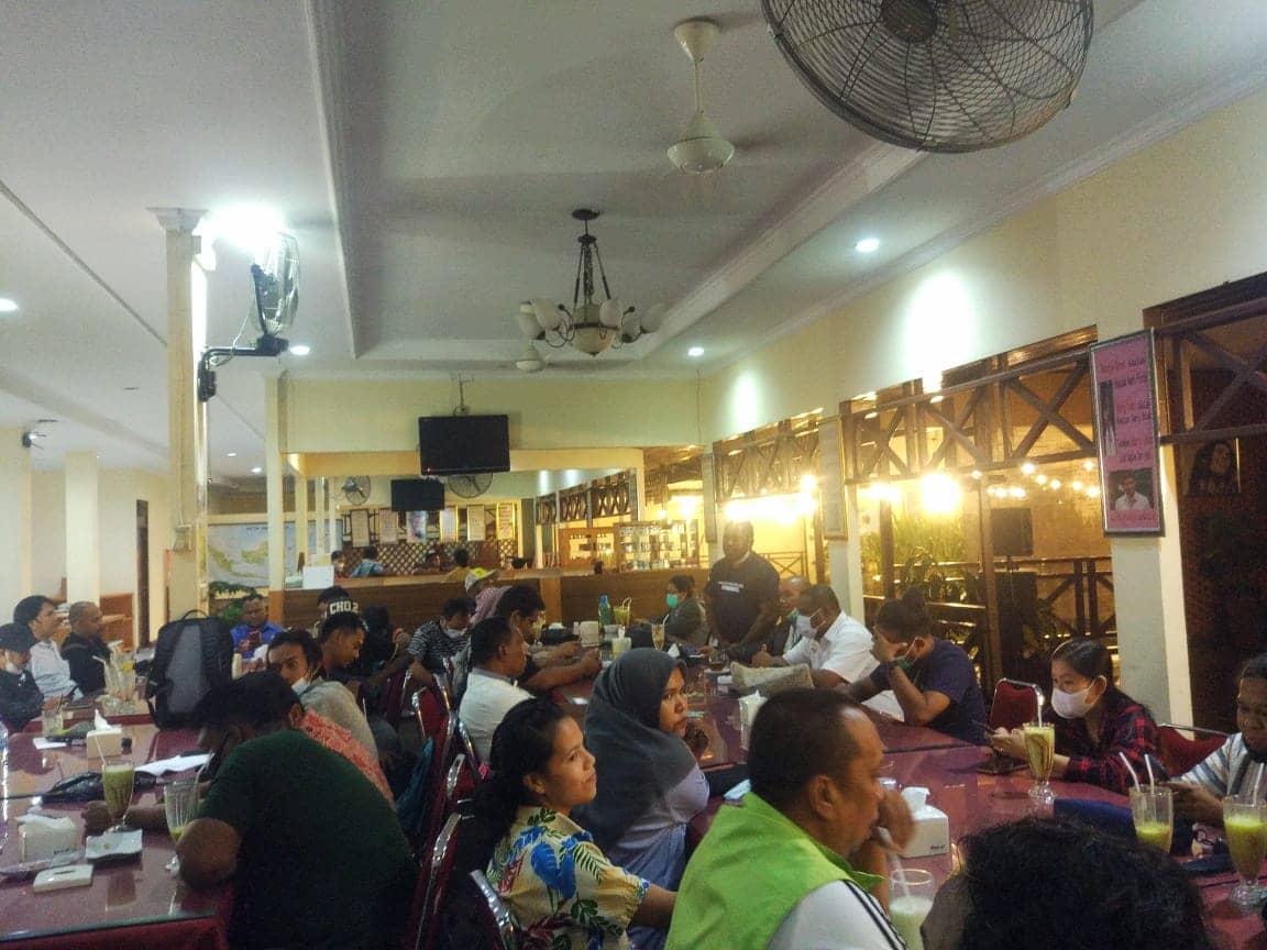 Pembubaran humas PPM Sub PB PON Kluster Mimika.