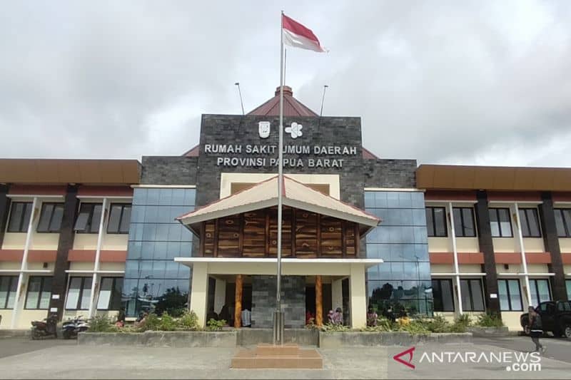 Penampakan RSUD Provinsi Papua Barat di Manokwari sepi dari pasien COVID-19.