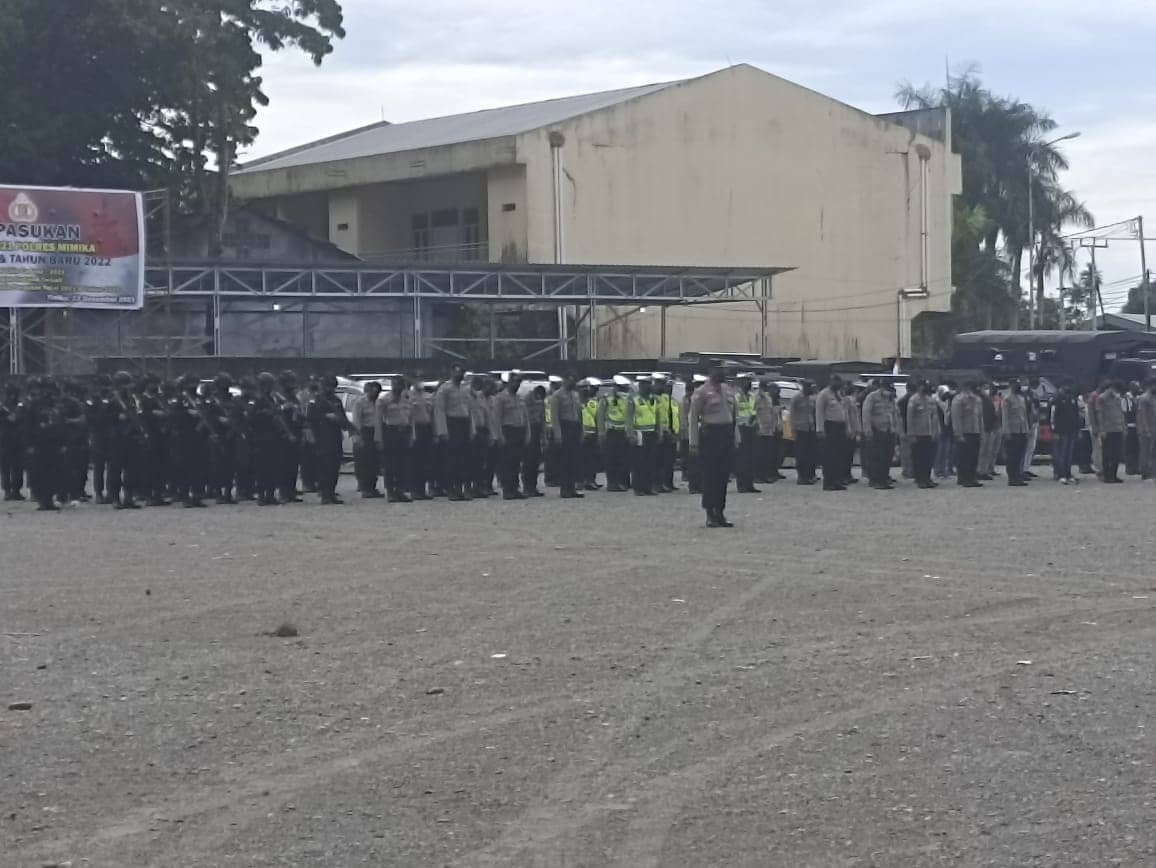 Apel gelar pasukan pengamanan ibadah Natal dan Tahun Baru.