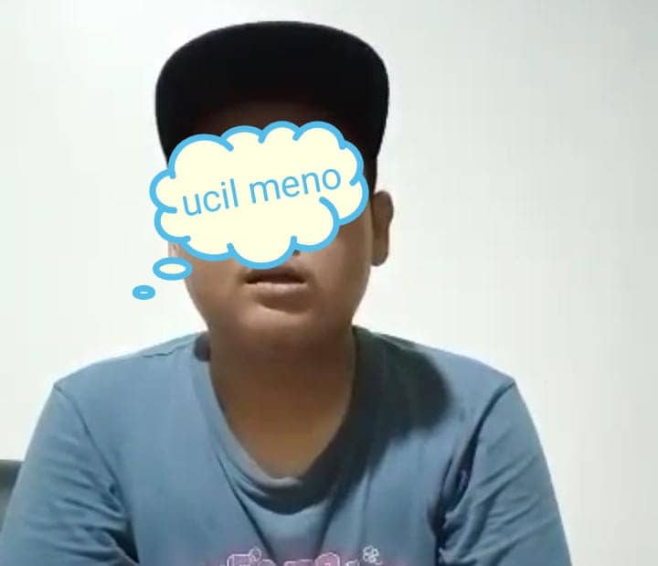 Yusran saat menyampaikan klarifikasi