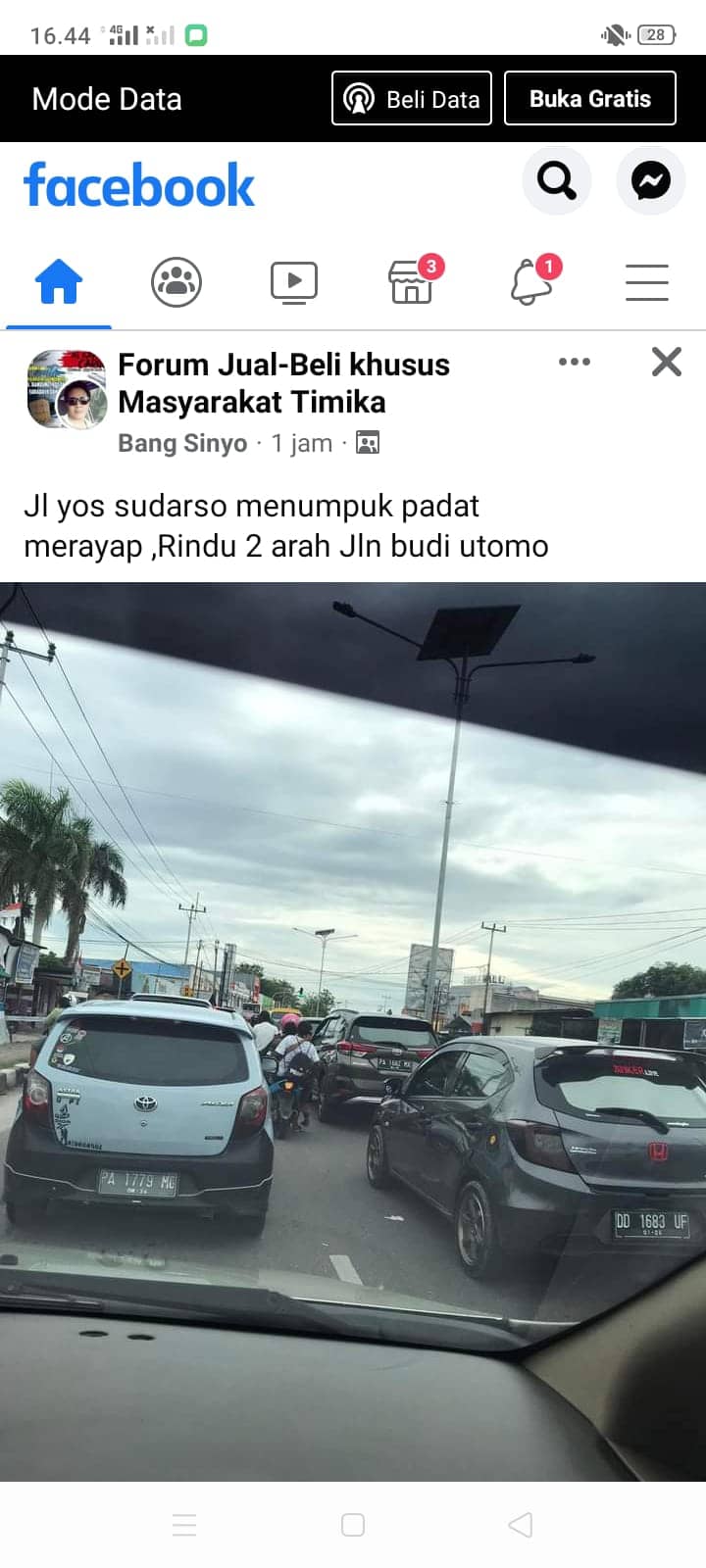 Unggahan netizen