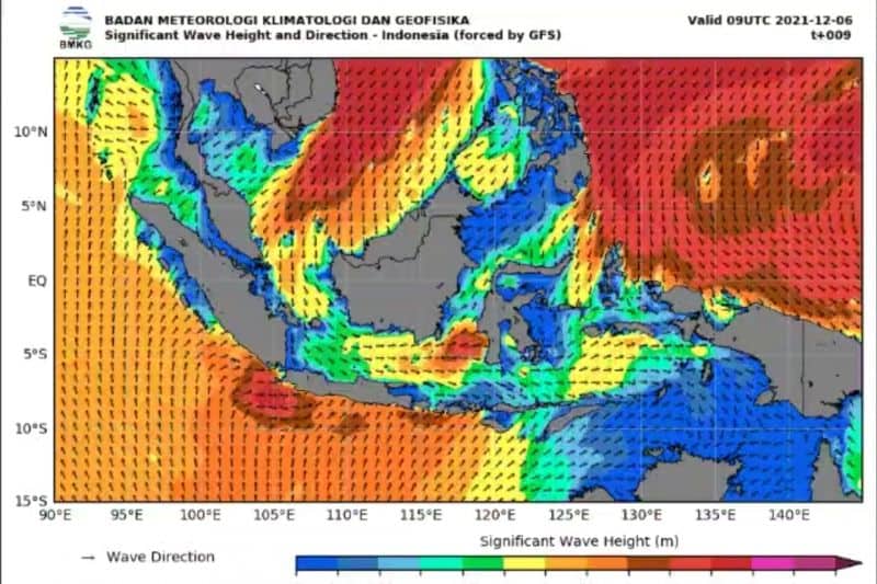 Ilustrasi berita Nasional: BMKG Ingatkan Potensi Gelombang Tinggi Ekstrem