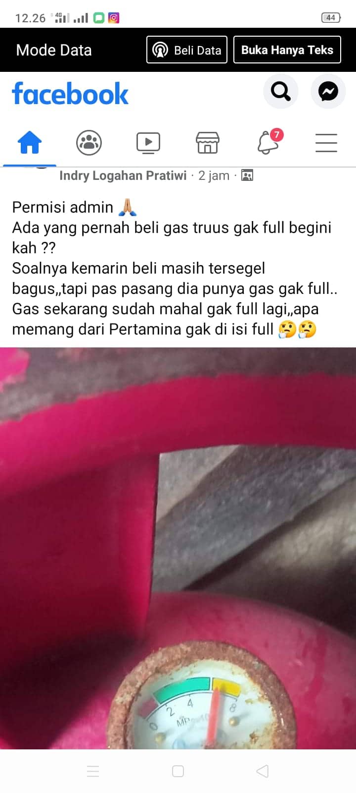 Ilustrasi berita Mimika: Isi Tabung LPG di Timika Kurang dari Takaran Normal, Warganet: Berarti Su Mulai Ada Kecurangan!