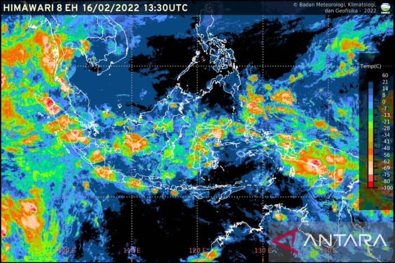Peta analisis dinamika atmosfer laut yang dilaporkan BMKG