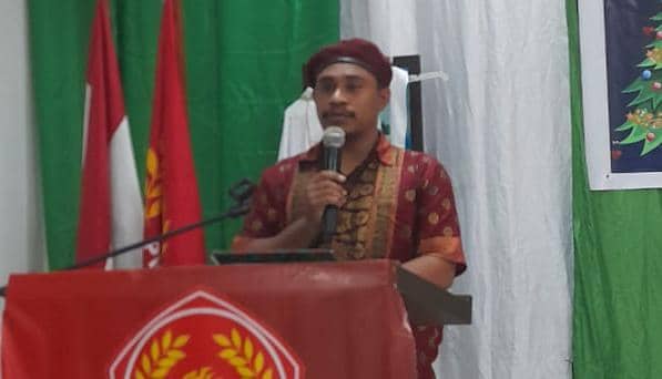 Ketua PMKRI Cabang Timika Santa Theresia John Rifaldo FautngilYanan