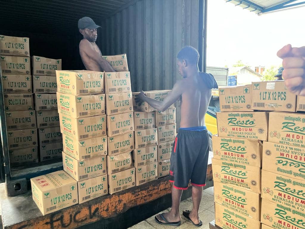 Stok minyak goreng saat tiba di Gudang