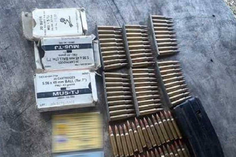 Puluhan amunisi milik Polres Paniai yang sempat diamankan petugas di bandara Nabire, Sabtu (19/3)