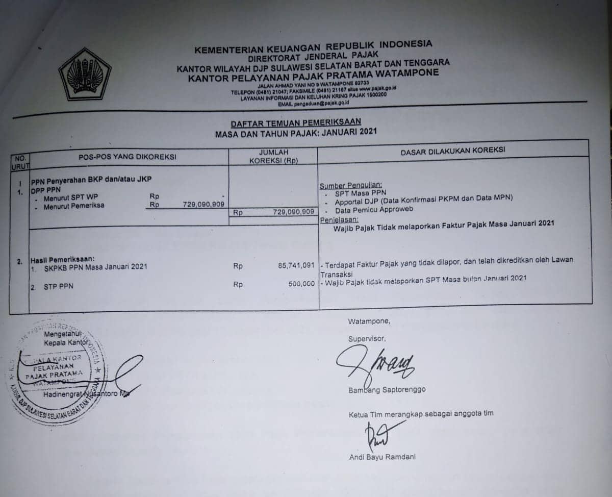 Ilustrasi berita Nasional: LMR-RI Ungkap Faktur Pajak Fiktif di Gapensi Bone dengan Kerugian Negara Rp 86 Juta