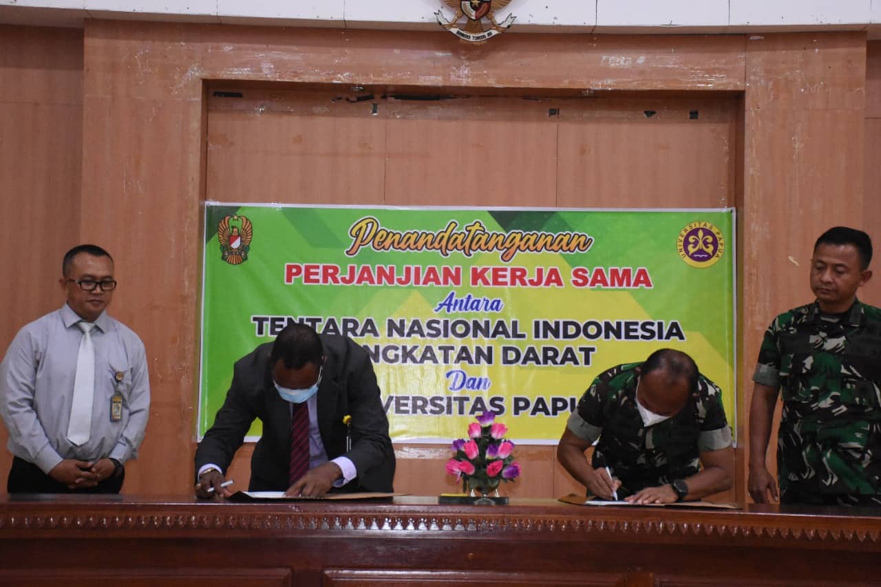 Ilustrasi berita Papua: Perjanjian Kerjasama Kodam XVIII/Kasuari Dengan Unipa, Perkuat Peran Membangun SDM di Papua Barat