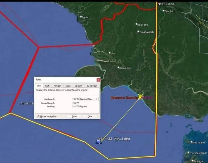 Ilustrasi berita Papua: Kapal Ikan Asal Dobo Terbalik di Laut Arafura Merauke, Australia Kerahkan Pesawat Bantu Pencarian