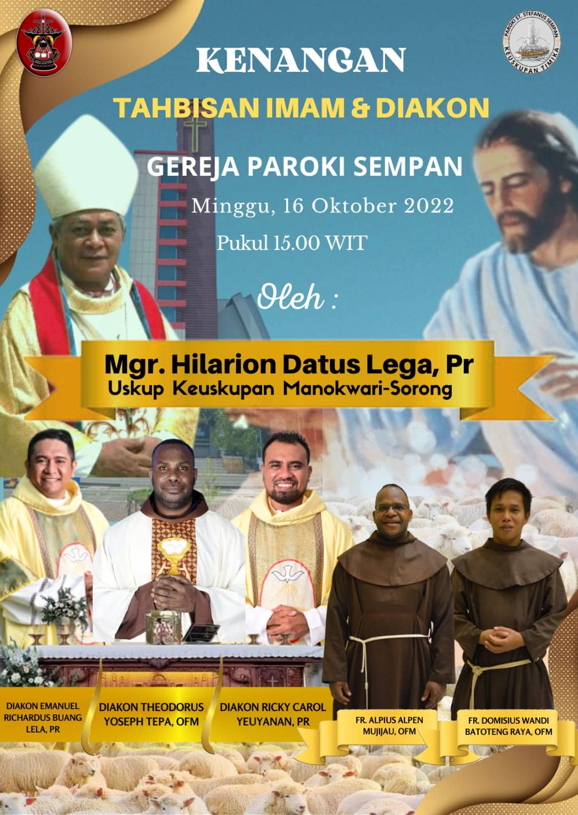 Ilustrasi berita Mimika: Keluarga akan Serahkan 3 Calon Imam dan 2 Diakon Kepada Gereja Katolik, Persiapan Tahbisan Sudah 99 Persen