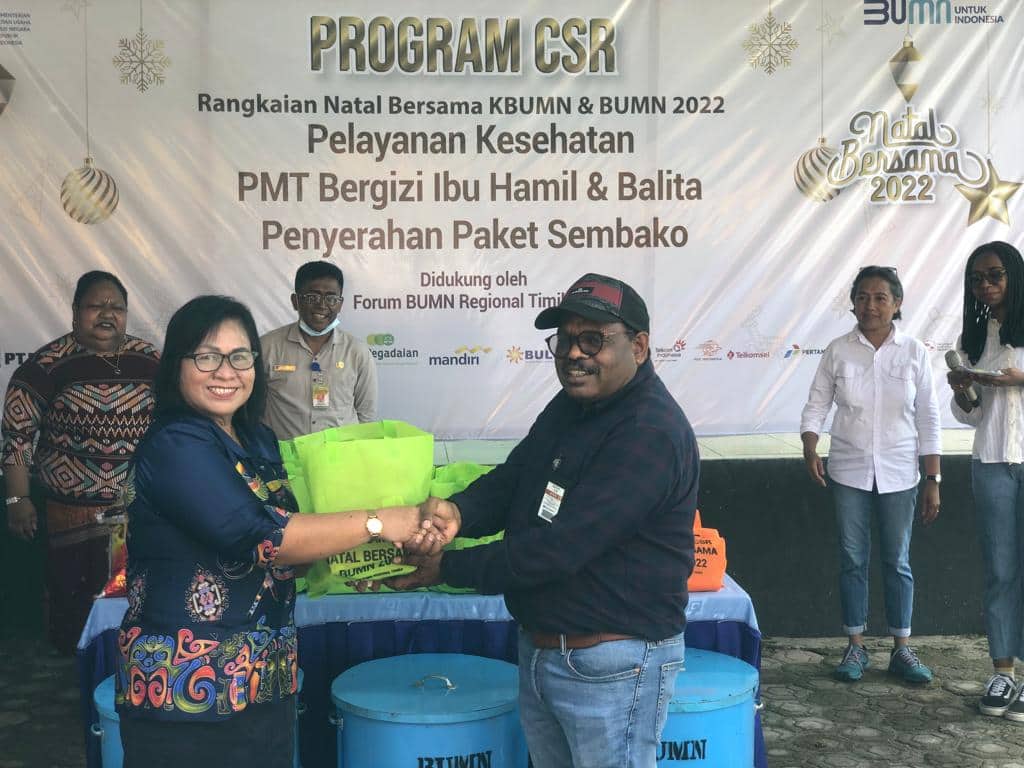 Ilustrasi berita Mimika: Rayakan Natal Bersama, Forum BUMN Mimika Lakukan CSR Dengan Berbagi di Puskesmas Mapurujaya
