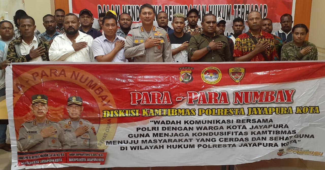 Ilustrasi berita Papua: Polisi Bersama Para Tokoh Pemuda Sepakat Perangi Kejahatan di Kota Jayapura