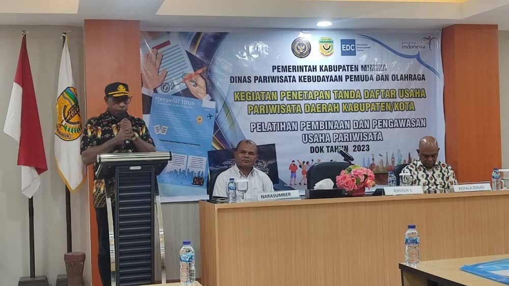 Ilustrasi berita Mimika: Kembangkan SDM Pariwisata, Disparbudpora Mimika Gelar Pelatihan Bagi Pelaku Usaha Wisata