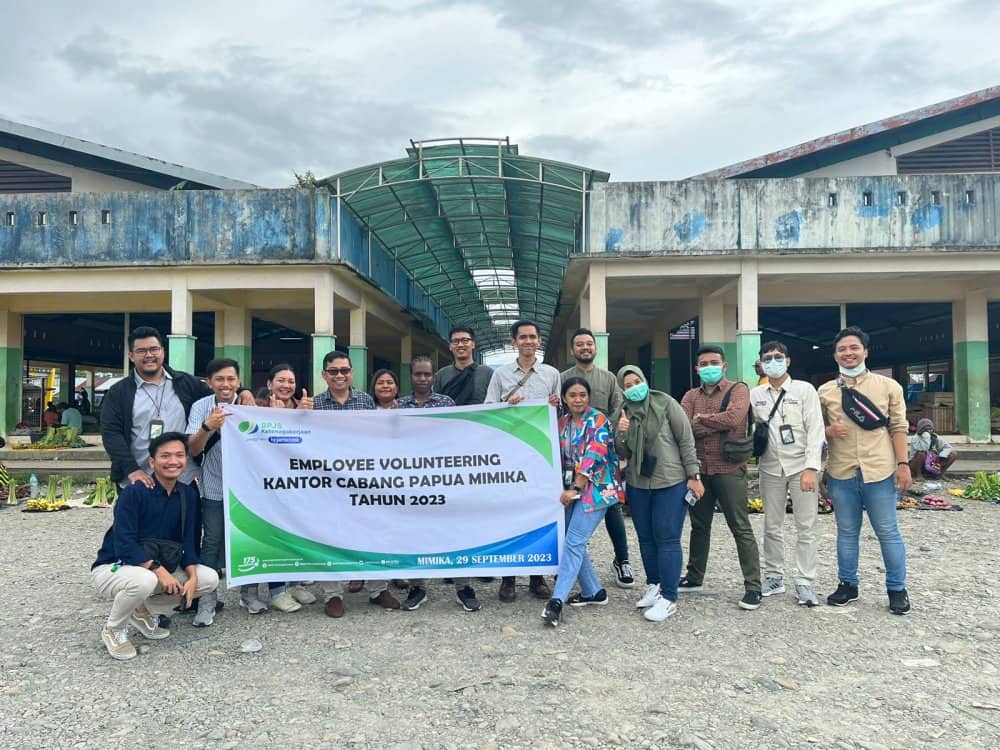 Ilustrasi berita Mimika: Employee Volunteering Bpjs Ketenagakerjaan Papua Timika